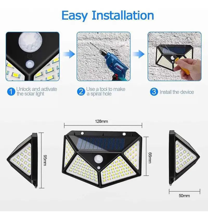 2x1 Apliques Solar 270°