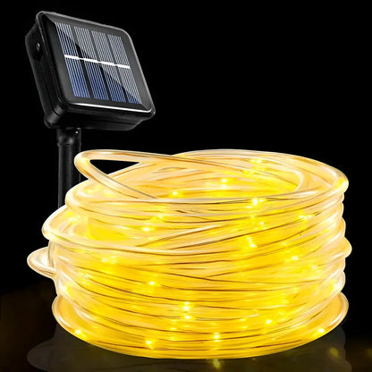 Manguera Guirnalda Solar Led Exterior 10m Cuerda Flexible Ip65